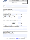 Datos de partida para la consulta de frenos