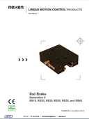 Manual de uso de frenos de raíles RB15 a RB45 segunda generación