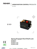 Manual para los frenos ROD LOCK montaje en eje accionados por muelles